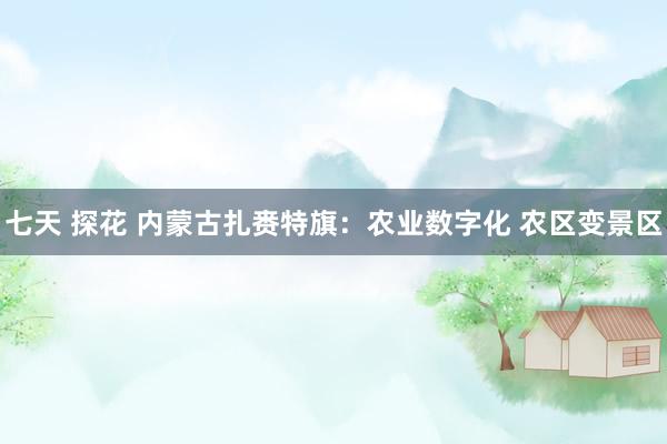七天 探花 内蒙古扎赉特旗：农业数字化 农区变景区