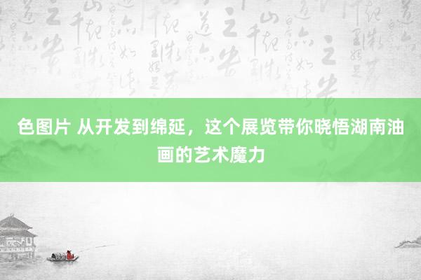 色图片 从开发到绵延,这个展览带你晓悟湖南油画的艺术魔力