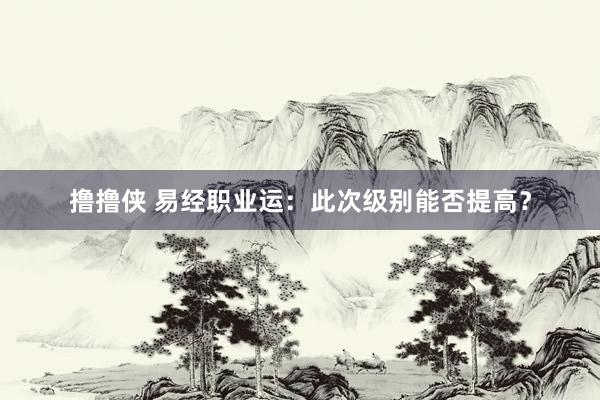 撸撸侠 易经职业运：此次级别能否提高？
