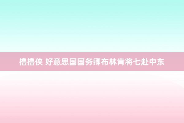 撸撸侠 好意思国国务卿布林肯将七赴中东