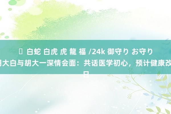 ✨白蛇 白虎 虎 龍 福 /24k 御守り お守り 胡大白与胡大一深情会面：共话医学初心，预计健康改日