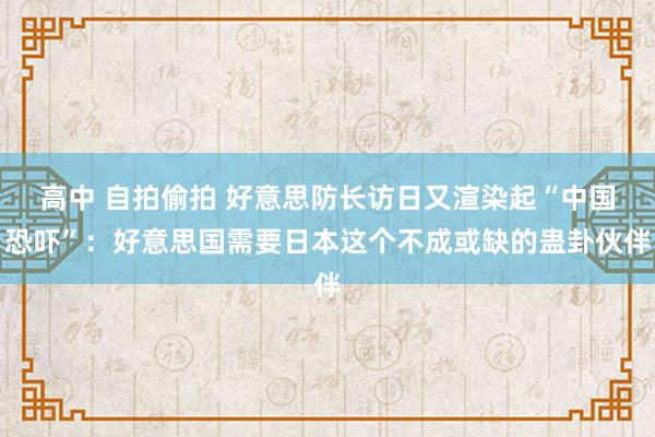 高中 自拍偷拍 好意思防长访日又渲染起“中国恐吓”：好意思国需要日本这个不成或缺的蛊卦伙伴