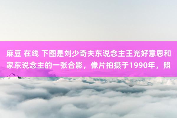 麻豆 在线 下图是刘少奇夫东说念主王光好意思和家东说念主的一张合影,像片拍摄于1990年,照
