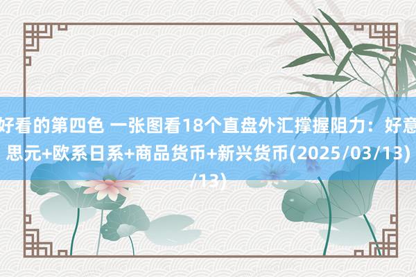 好看的第四色 一张图看18个直盘外汇撑握阻力：好意思元+欧系日系+商品货币+新兴货币(2025/03/13)